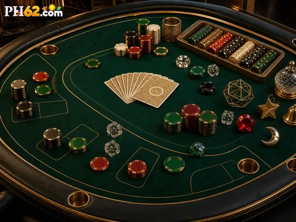 Close-up of poker cards at PH62